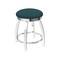 Holland Bar Stool Co 18" Swivel Vanity Stool, Chrome Finish, Graph Tidal Seat 80218CH022 - alternate 1